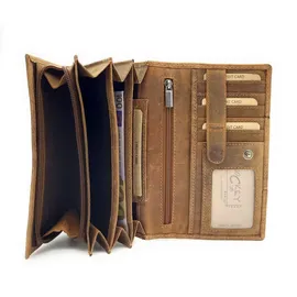 lemasi Geldbörse Damen braun