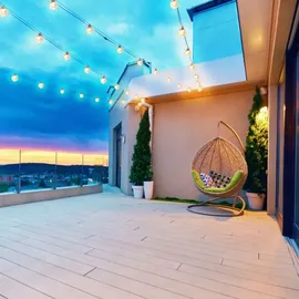 Grundig Solar Power Light String 9 M - 50 Lichter Lichterkette mit Solarpanel - Warmweißes Licht - 8 Modi - Schwarz