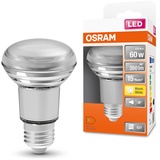 Osram LED Star R63 LED Lampe für E27 Sockel, Reflektor-Lampe, Glas-Design, 350 Lumen, warmweiß (2700K), Ersatz für herkömmliche 60W Glühbirnen, nicht dimmbar, 1er-Pack