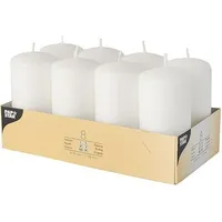 Papstar Stumpenkerzen 100 mm 48 St. weiß