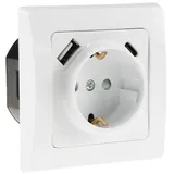 ChiliTec Schuko-Steckdose Unterputz Weiß