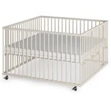 Sämann Laufgitter XXL Matratze Cloud Air & Sprossen sahara dust Premium | Gr.: 100x100 cm