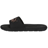 Badelatschen Damen 02 black/rose gold 42