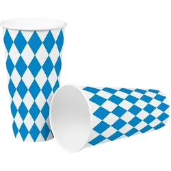 8 Becher Oktoberfest Bayern Pappbecher 0,5 l