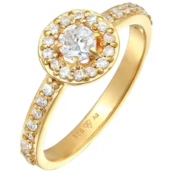 Elli Zirkonia Klassik Verlobung 925 Silber Ringe   Damen 