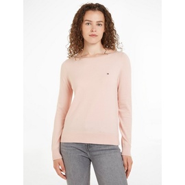 Tommy Hilfiger Strickpullover »CO JERSEY STITCH BOAT-NK SWEATER«, Gr. XS (34), Whimsy pink