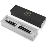 Parker IM Tintenroller schwarz/silber 0,5 mm, Schreibfarbe: schwarz, 1 St.