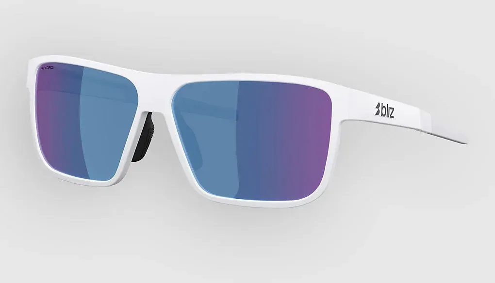 BLIZ Active Eyewear A008 Matte White Sonnenbrille smoke w blue multi Gr. Uni