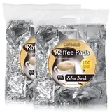 2x Cafeclub Extra Dark Kaffeepads Megabeutel je 100 stk. dunkle Röstung