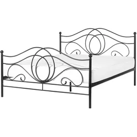 Beliani Lyra 140 x 200 cm Schwarz