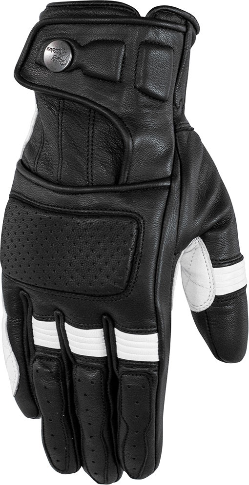 Rusty Stitches Calvin, gants - Noir/Blanc - M