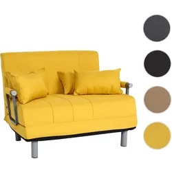 Schlafsessel HWC-K29, Klappsessel Schlafsofa G√§stebett Relaxsessel, Liegefl√§che 186x97cm Stoff (270g/m¬≤) ~ gelb