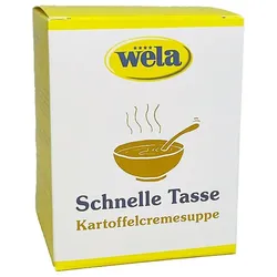 WELA Kartoffelcremesuppe Instant 10 Portionen Schnelle Tasse