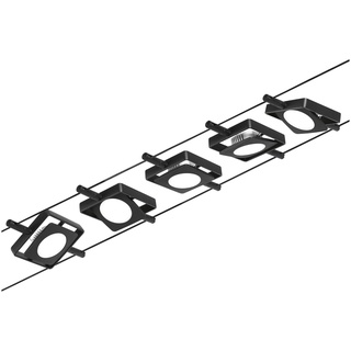 Paulmann Wire Systems Set MacLED 5x4,5W Schwarz matt Chrom