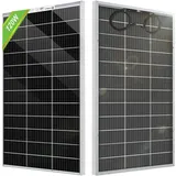 Eco-worthy - 120W/240W Bifaziale Solarpanel Glas-Glas Solarmodul Monokristallin 12V Solarpanel Kit 120W