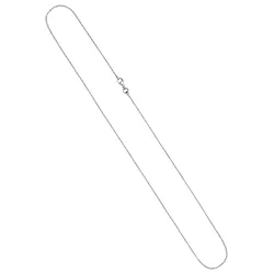 Kette ohne Anhänger JOBO "Zopfkette", grau (platin 950), Halsketten, Damen, Platin 950, L: 45cm, 950 Platin 1 mm 45 cm