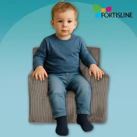 FORTISLINE Kindersessel 51 x 47 x 34 cm Textil braun