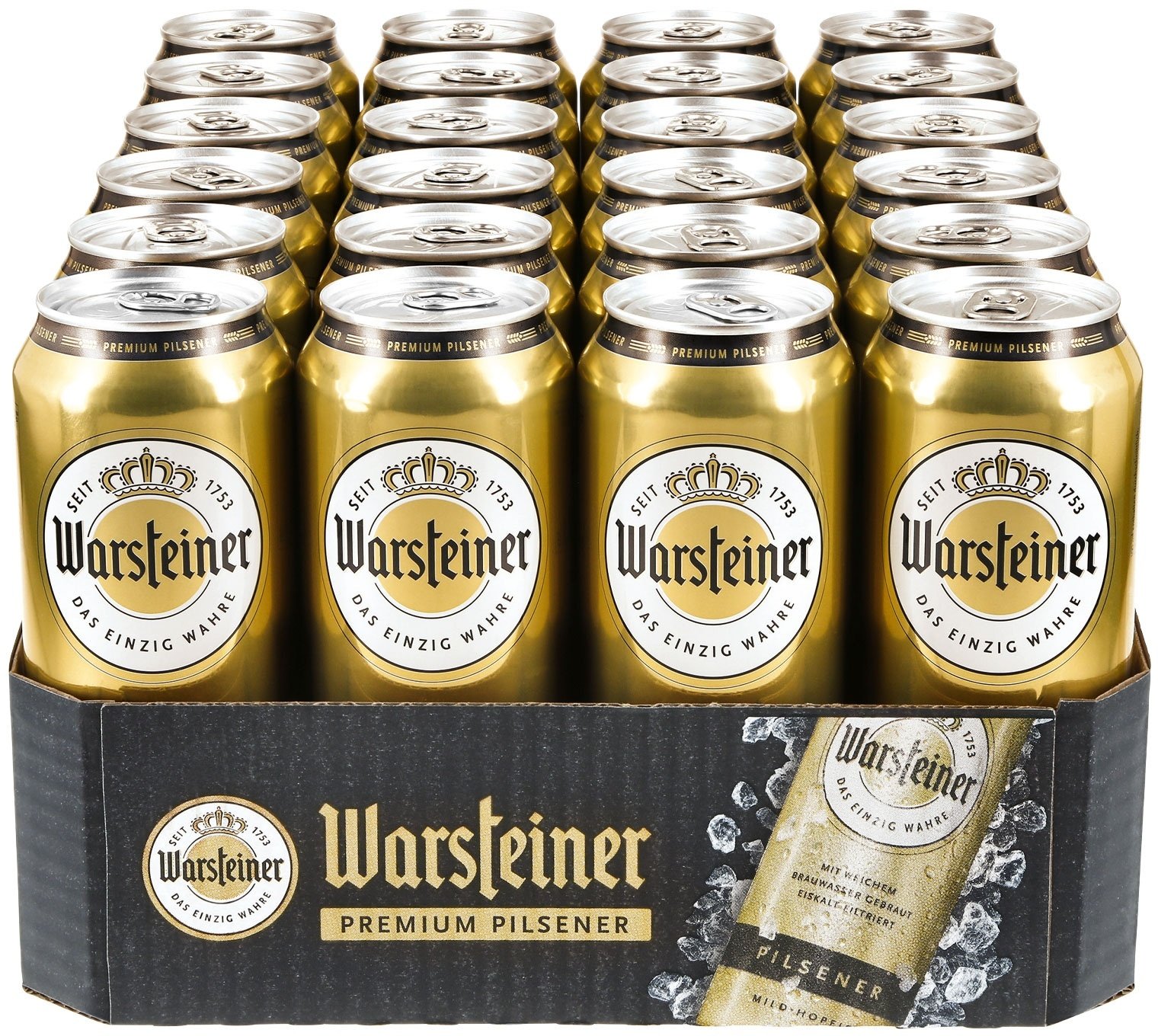 Warsteiner Premium Pilsener 4,8 % vol 0,5 Liter Dose, 24er Pack