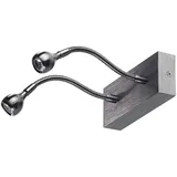 Lunartec Bettleuchte (2 W) schwarz