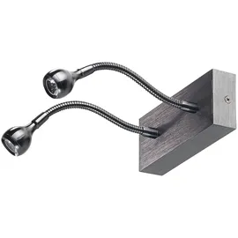 Lunartec Bettleuchte (2 W) schwarz