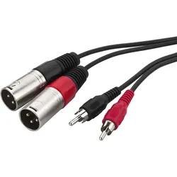 MONACOR Audio-Verbindungskabel 1m MCA-127P