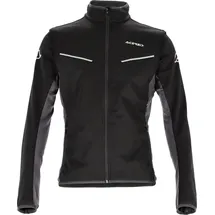 Acerbis Track Softshell Motorradjacke Schwarz/Grau S