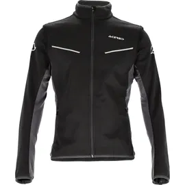 Acerbis Track Softshell Motorradjacke Schwarz/Grau S
