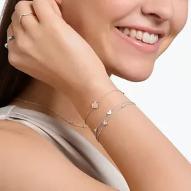 Thomas Sabo Armband mit Herzen und weiße Steine 925 Sterlingsilber A2057-051-14 - weiß