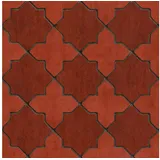 Profhome 374211-GU Grafik Tapete Geometrisch Matt Rot Grau Schwarz 5,33 m2
