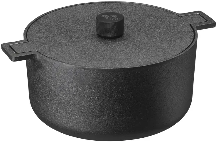 Skeppshult NOIR Bräter Gusseisen 5 Liter 25 cm mit Deckel