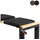 lycce Bankauflage 35 x 0 x 0 cm schwarz 1 St.