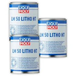 3x 1KG LIQUI MOLY 3407 Schmiermittel LM 50 Litho HT Seifenfett Dose
