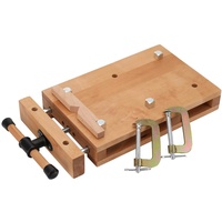 Cozyel Tragbare Hobelbank Schraubstock Mini-Werkbank Smart Workstation Pro mobile Werkbank Holzschraubstock, Mobil Tragbar aus Buchenholz Klemmen Hobeln für Hobby, Handwerk und DIY-Projekte