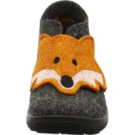 superfit Jungen - Schuhe HAPPY Slipper, Modern, GRAU/ORANGE 4700, 23