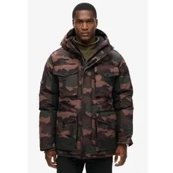 Superdry für Herren. M5011992A Taktischer Parka Everest grün (M), Lässig, Camouflage, Recyceltes Polyester, Nachhaltig