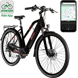 Zündapp Z810 2023 28 Zoll RH 50 cm Damen schwarz/rot