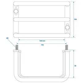 PRO PLUS ProPlus, Garagenausstattung, Rücklicht-Schutzgitter 140x105x80mm