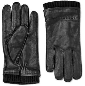 Tchibo - Lederhandschuhe - Schwarz - Gr.: 10,0 - schwarz - 10,0