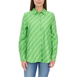 Aniston CASUAL FM Damen Bluse gestreifte Sommer-Bluse Alltags-Bluse 11026408 Grün - 38