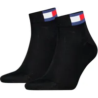 Tommy Hilfiger Unisex Quarter Socken Schwarz, 43/46