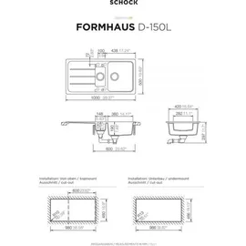 Schock Fomhaus D-150L Einbau onyx + Excenterbetätigung