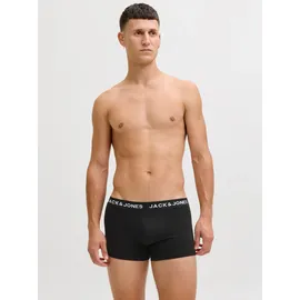 JACK & JONES Solid Boxershorts 10 Einheiten Black / Detail Black / Black L