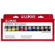 Lukas Cryl Studio Acrylfarben-Set 12 x 20 ml