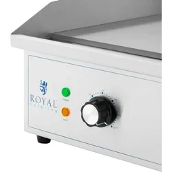 Royal Catering Elektro Grillplatte - 727 x 420 mm - geriffelt/glatt - 4400 W