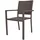 Garden Pleasure Malaga Stapelstuhl 55 x 57 x 88 cm coffee 2 St.