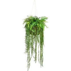 CREATIV green künstliche Pflanze Dekokugel, ca 40x120cm grün