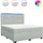 vidaXL Boxspringbett 180 x 200 cm Hellgrau