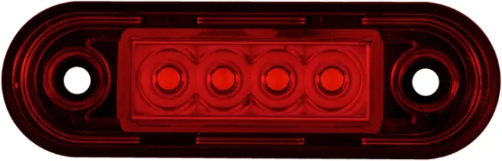 LED Seitenmarkierungsleuchte 4 LEDs 12-24V 83mm in Rot