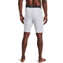 Under Armour Heatgear Compression Long Baselayer-shorts - White / Black - 2XL