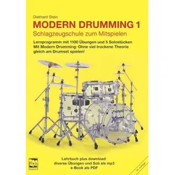 Modern Drumming 1. Schlagzeugschule mit mp3 download zum Mitspielen